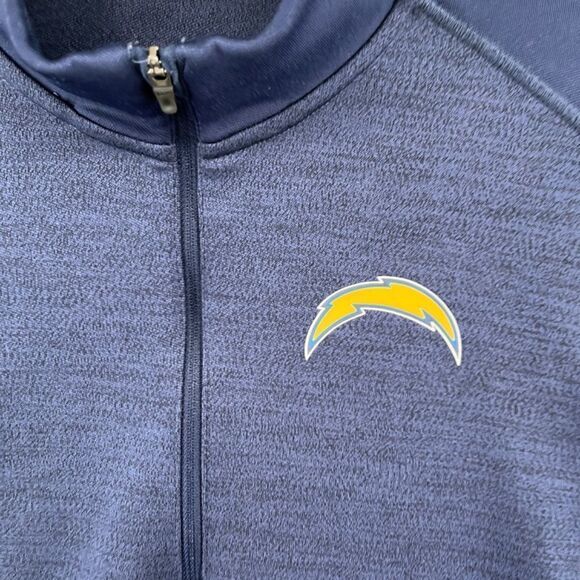 Nike Navy Los Angeles Chargers Fan Gear Element Half-Zip Performance Jacket XS - Picture 5 of 14